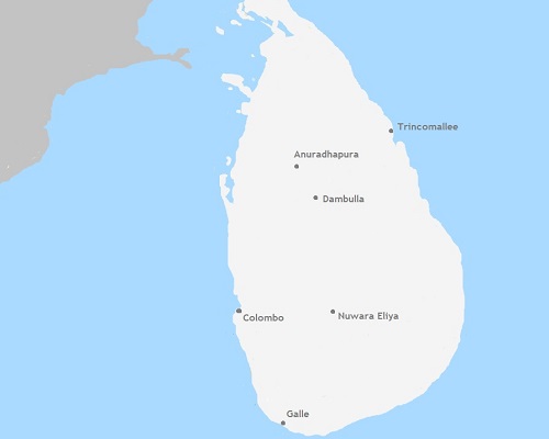 Kaart Sri Lanka