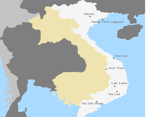 Kaart Vietnam